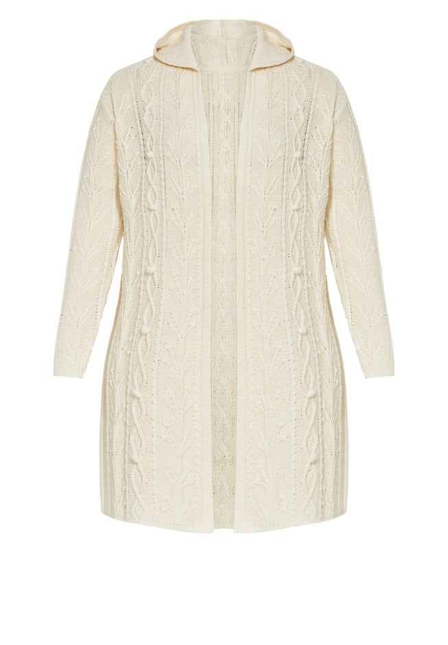 Camilla Cable Knit Hooded Cardigan image number 5