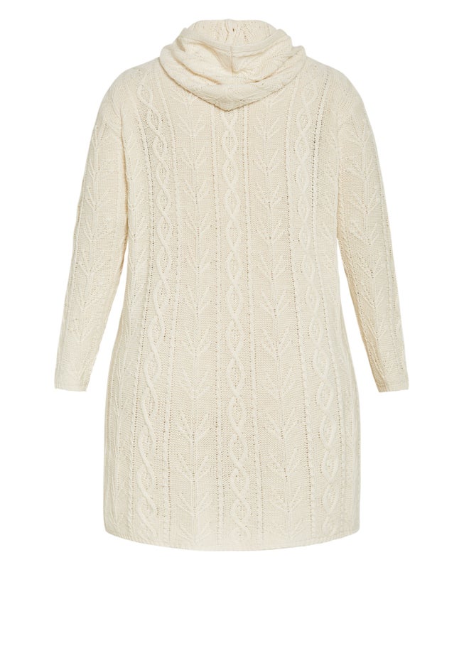 Camilla Cable Knit Hooded Cardigan image number 6