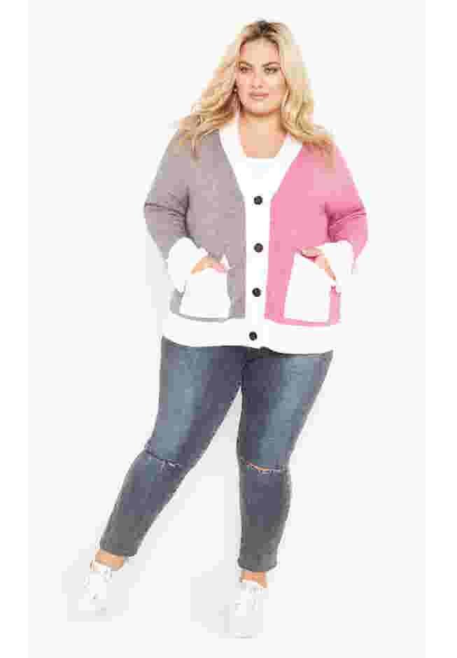 Zola Colour Block Cardigan image number 1