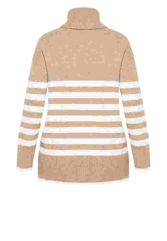 Livvy Roll Neck Stripe Sweater image number 5