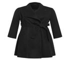 Isla Wrap Waist Tie Coat image number null