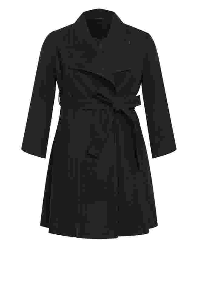 Isla Wrap Waist Tie Coat image number 3
