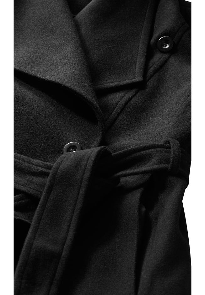 Isla Wrap Waist Tie Coat image number 5