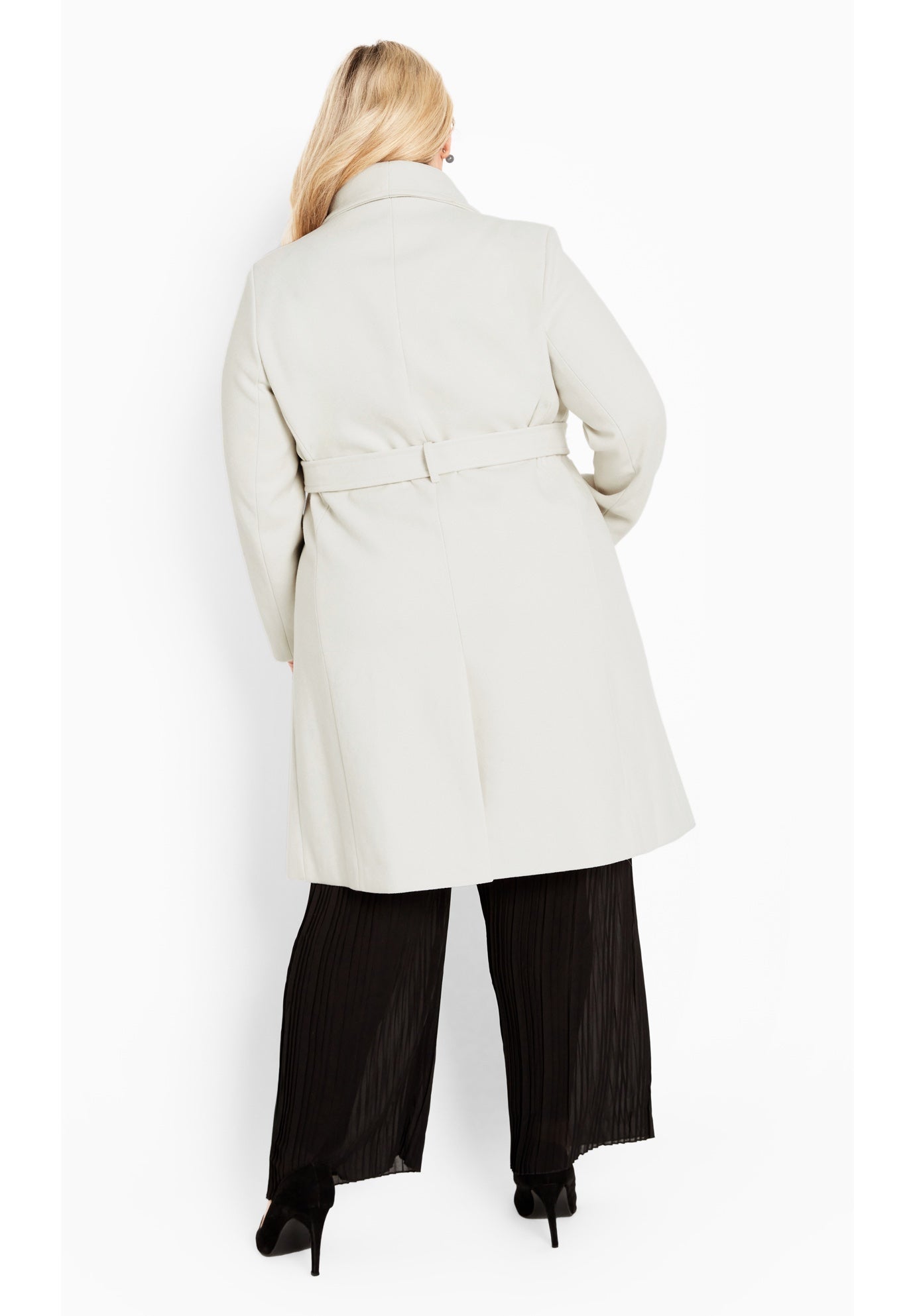 Isla Wrap Waist Tie Coat image number 3