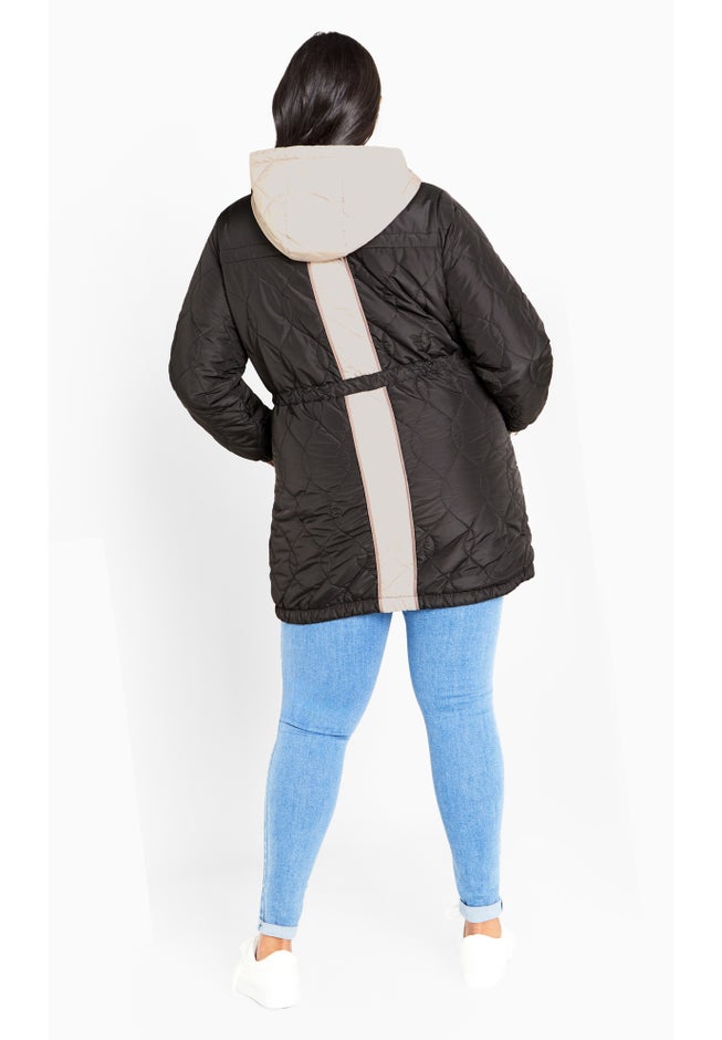 Clio Quilt Padded Hooded Neck Coat image number 3