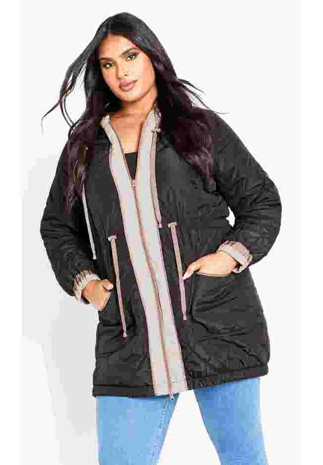 Clio Quilt Padded Hooded Neck Coat image number 0