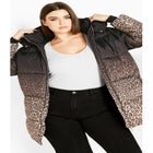 Indi Print Puffer Jacket image number null