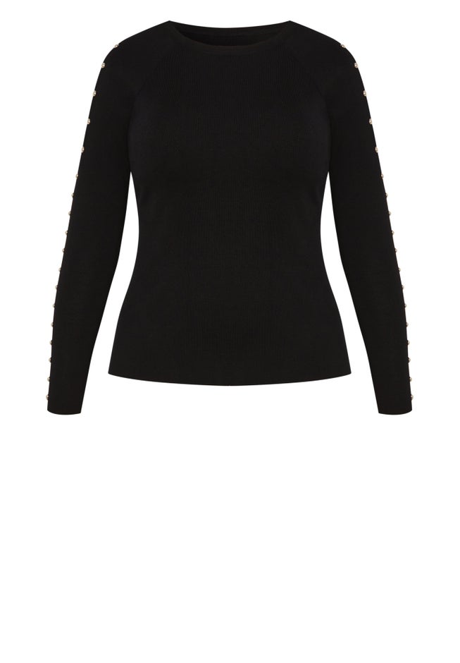 Cold Shoulder Full Length Sleeves Sweater image number 5