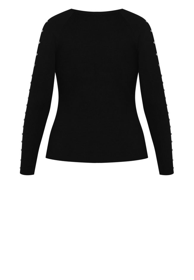 Cold Shoulder Full Length Sleeves Sweater image number 6