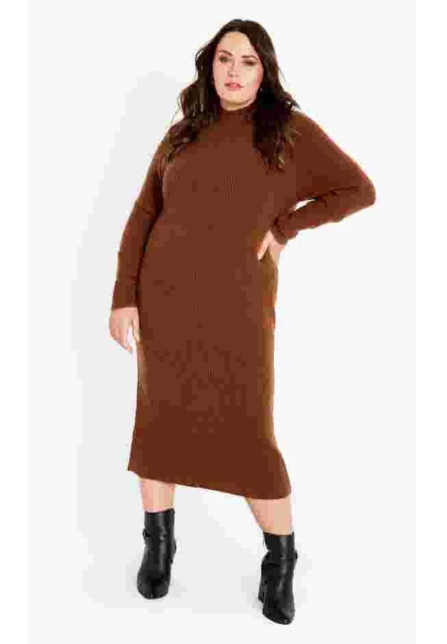 Callie High Neck Sweater Dress image number 3