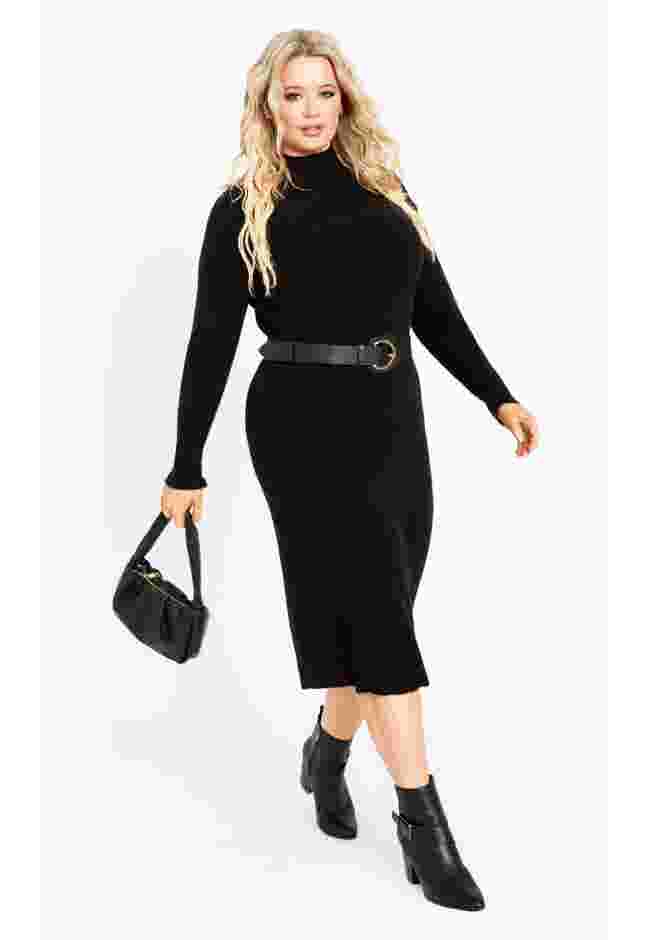 Callie High Neck Sweater Dress image number 0