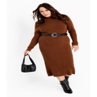 Callie High Neck Sweater Dress image number null