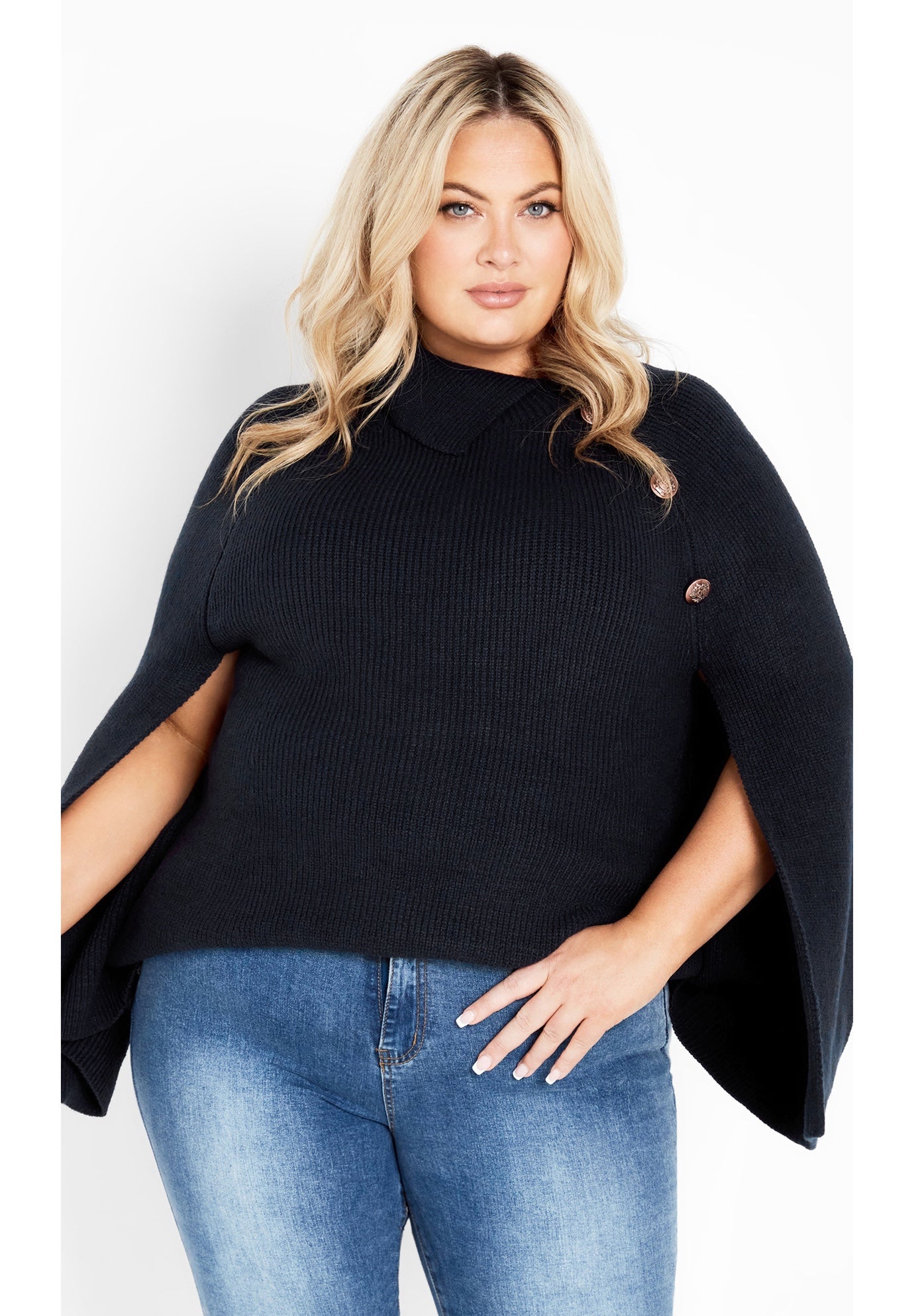 Dani Button Cape image number 0