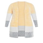 Elise Color Block Knitted Cardigan image number null