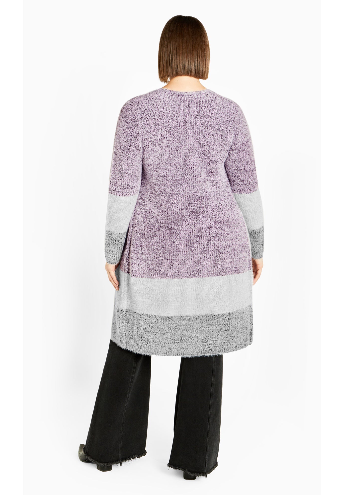 Elise Color Block Knitted Cardigan image number 2