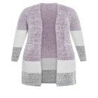 Elise Color Block Knitted Cardigan image number null