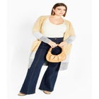 Elise Color Block Knitted Cardigan image number null