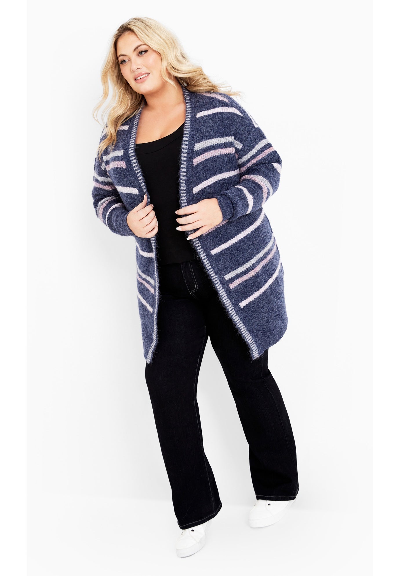 Skye Stripe Cardigan image number 1