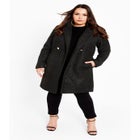 Estelle Double Button Collared Coat image number null
