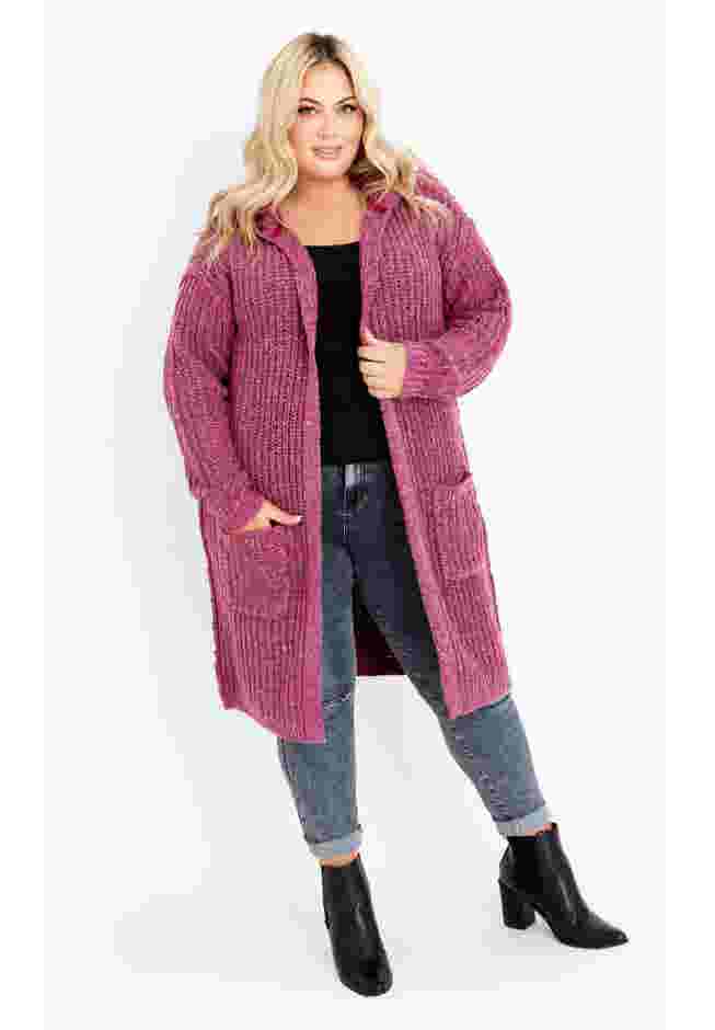 Chelsea Soft Knit Hood Coatigan image number 1