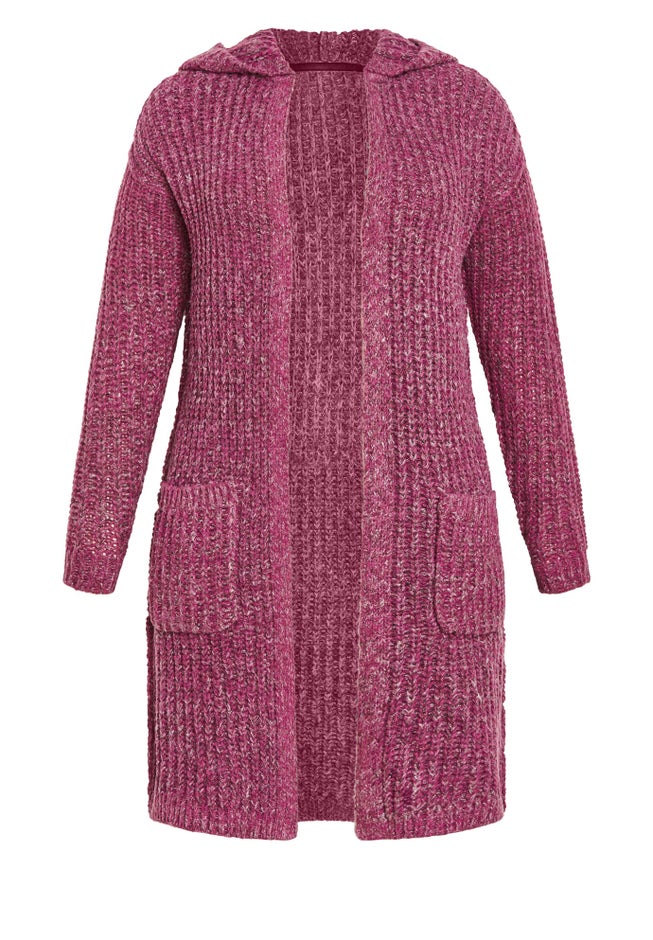 Chelsea Soft Knit Hood Coatigan image number 3