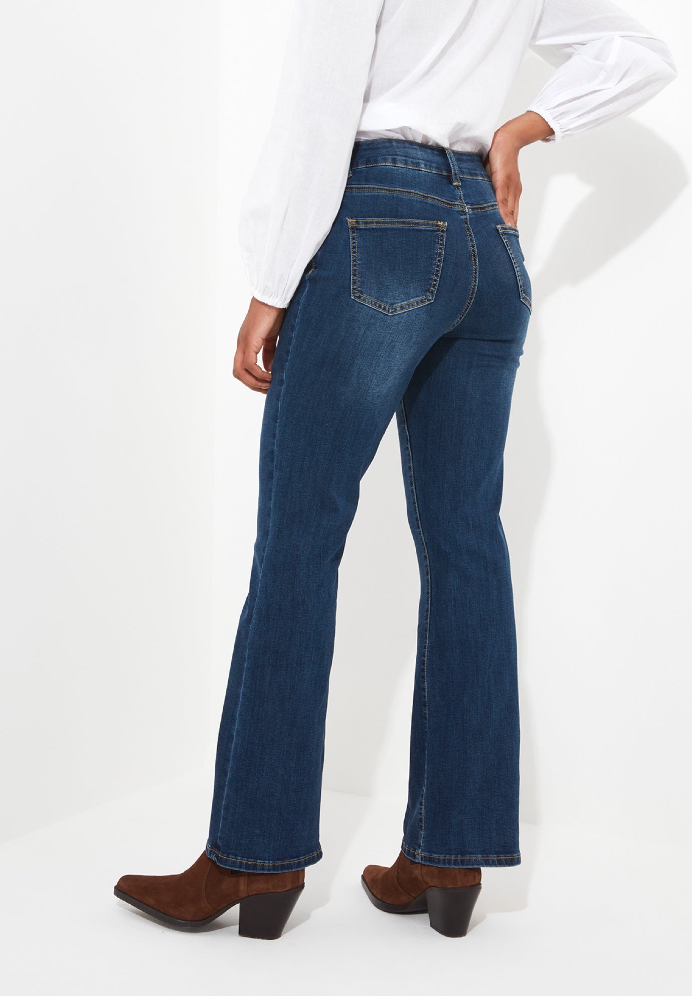 Stretch Denim Bootcut Jean image number 1