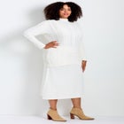 A-Line Midi Sweater Skirt image number null