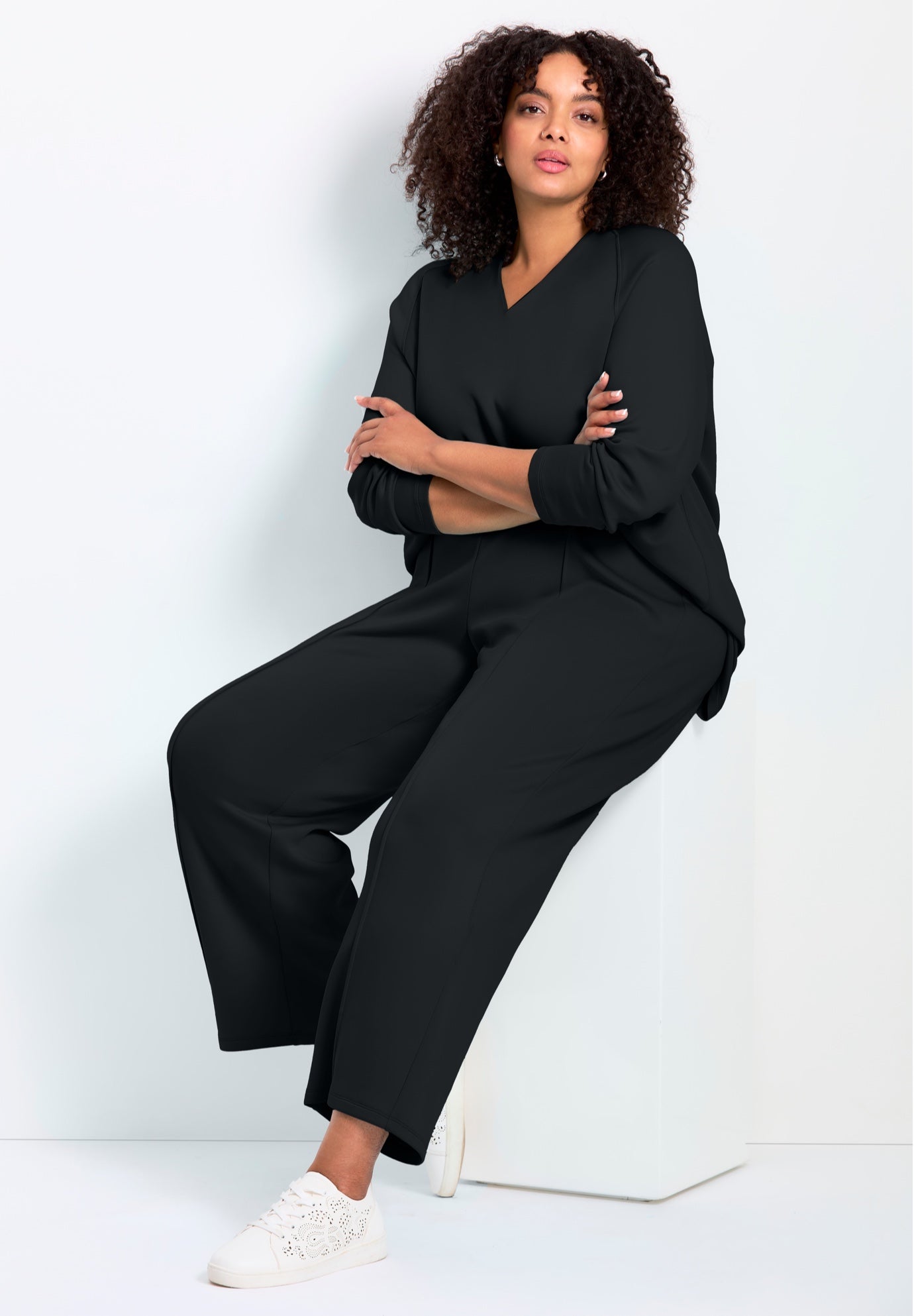 Seamed Wide Leg Pant image number 1