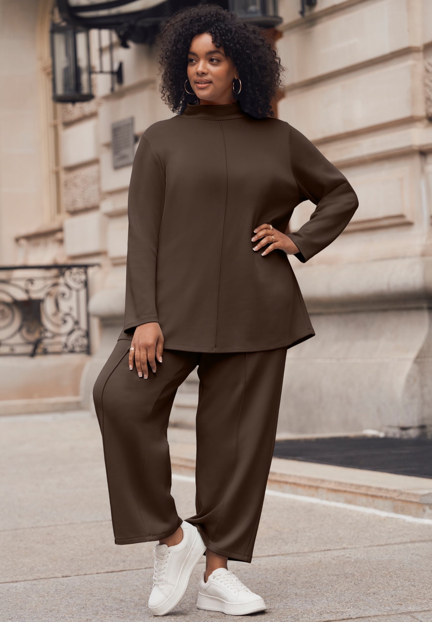 Seamed Wide Leg Pant image number 2