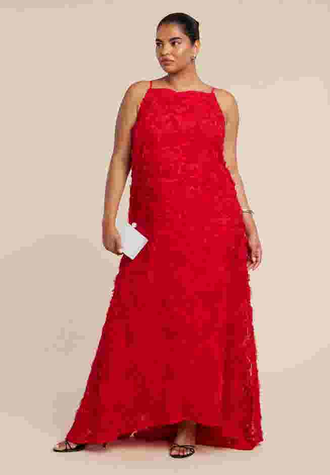 3D Floral Texture Gown image number 1