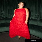 3D Floral Texture Gown image number null