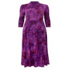 Mockneck Burnout Midi Dress image number 4