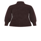 Beata Asymmetrical Button Knit Sweater image number null