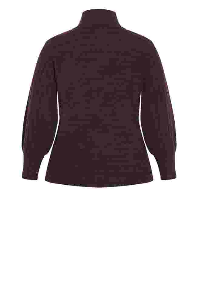 Beata Asymmetrical Button Knit Sweater image number 5
