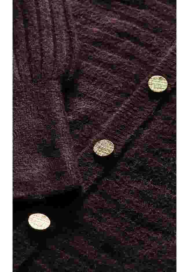 Beata Asymmetrical Button Knit Sweater image number 6