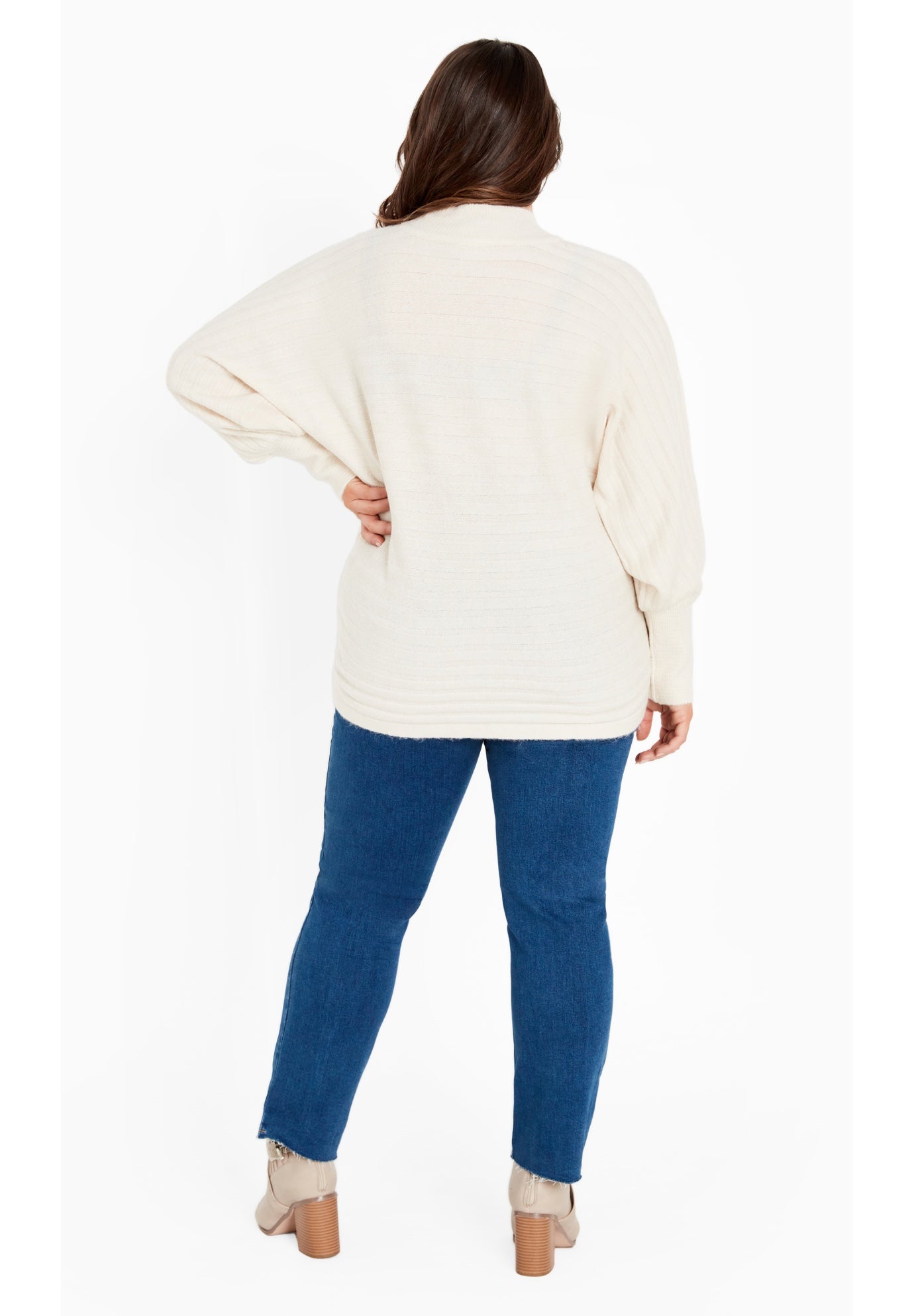 Beata Asymmetrical Button Knit Sweater image number 3
