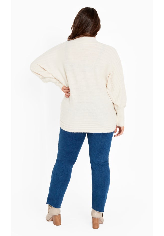 Beata Asymmetrical Button Knit Sweater image number 3