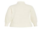 Beata Asymmetrical Button Knit Sweater image number null