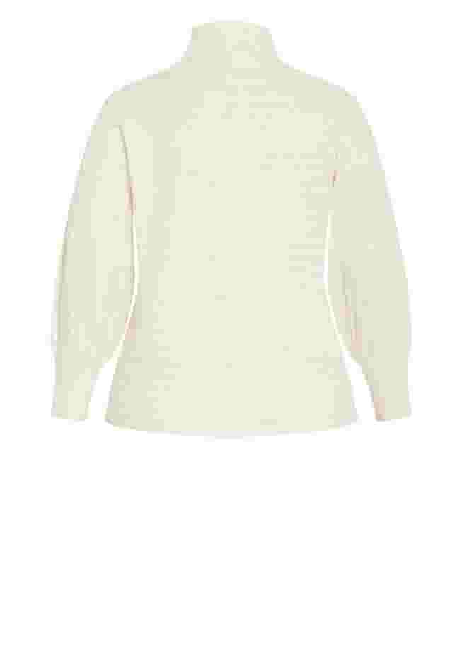 Beata Asymmetrical Button Knit Sweater image number 5