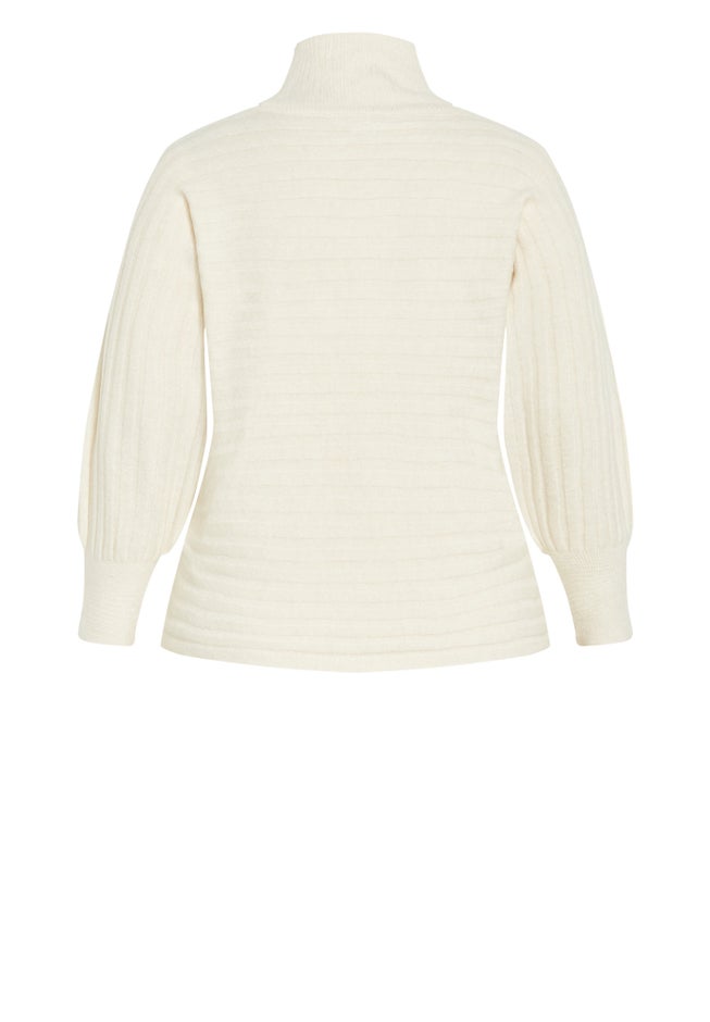 Beata Asymmetrical Button Knit Sweater image number 5