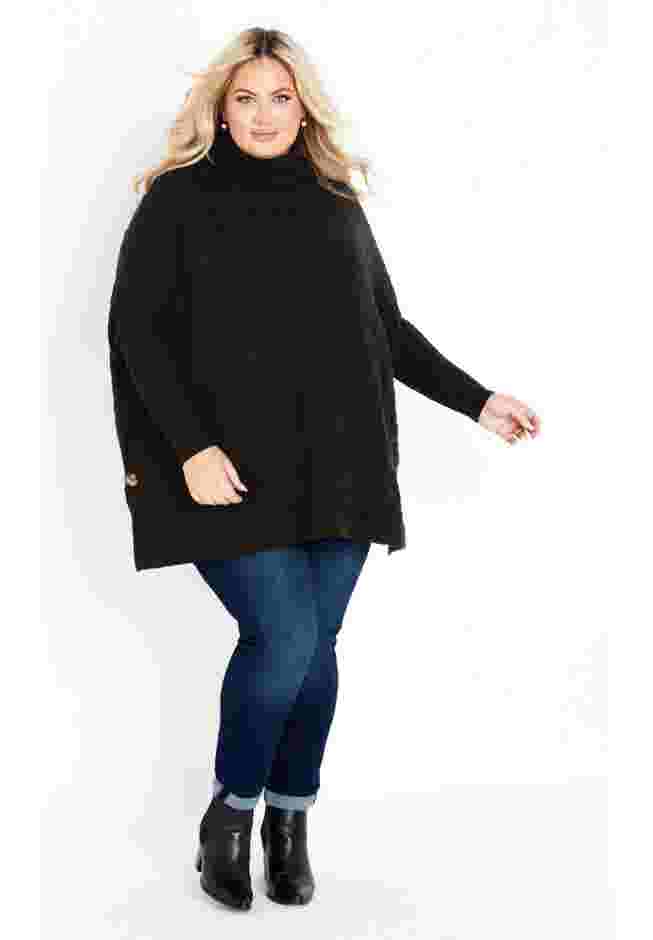 Bella Poncho Sweater image number 1