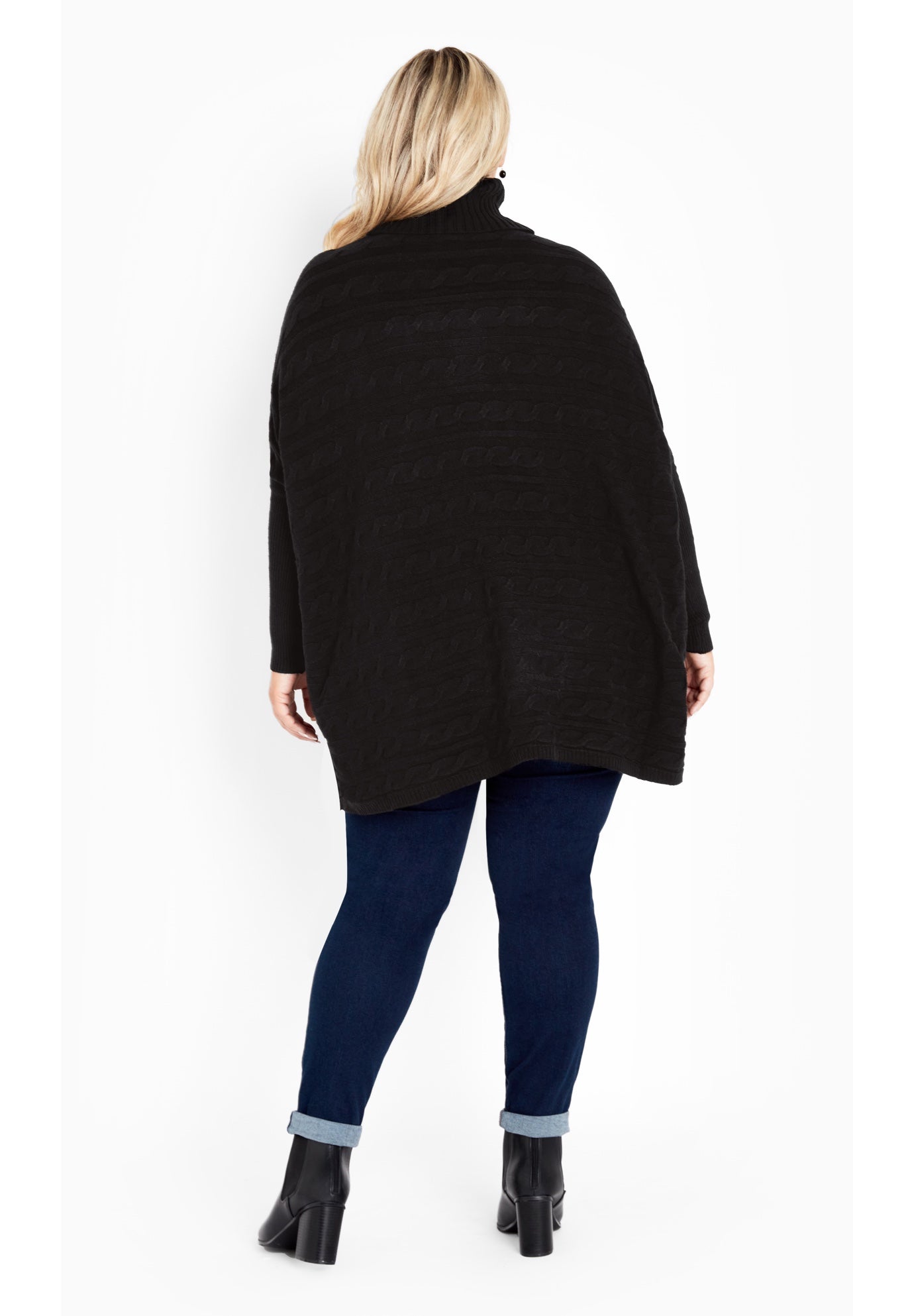 Bella Poncho Sweater image number 2