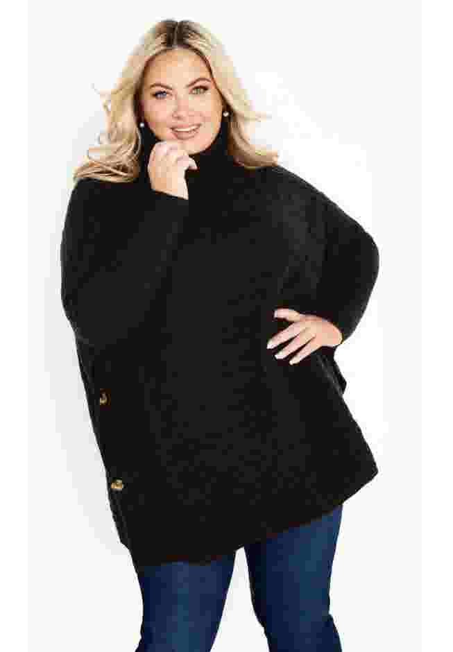 Bella Poncho Sweater image number 3
