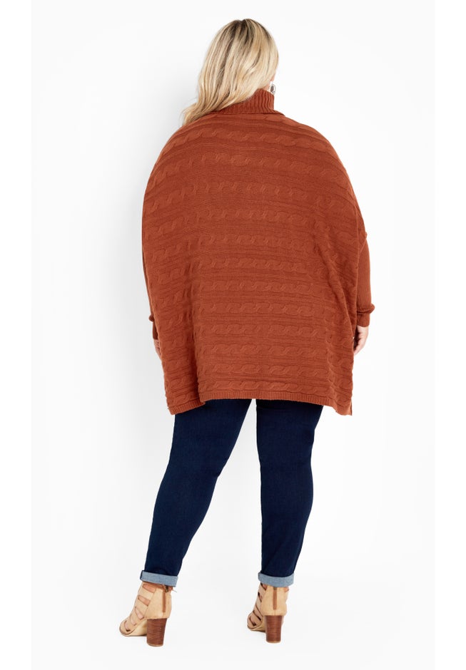 Bella Poncho Sweater image number 3
