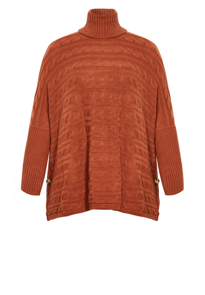 Bella Poncho Sweater image number 5
