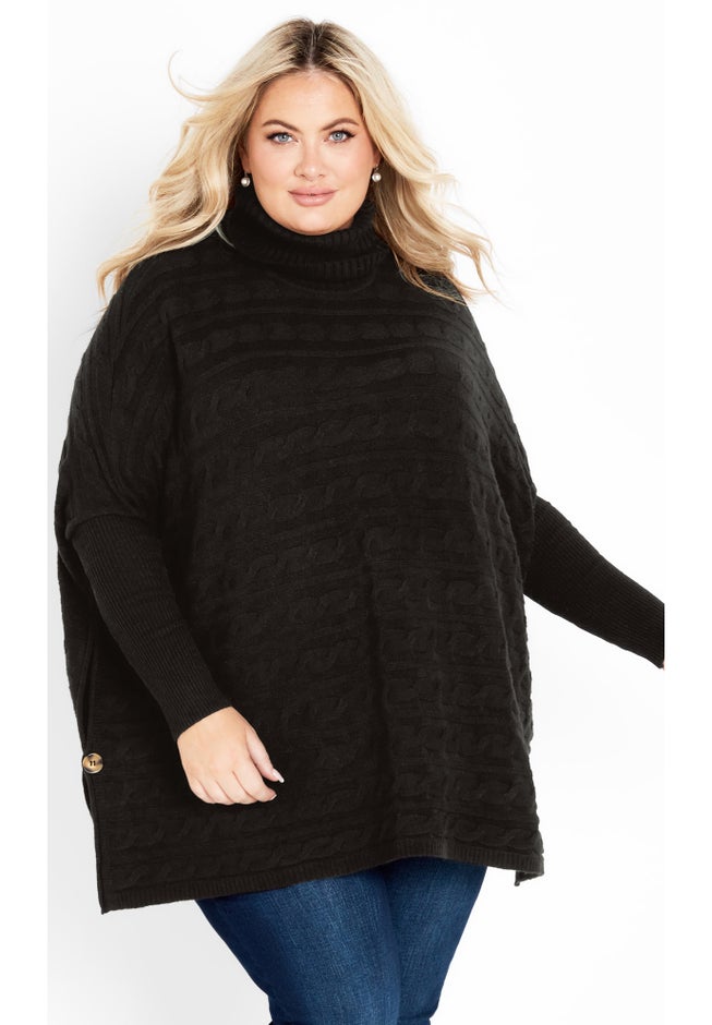 Bella Poncho Sweater image number 0