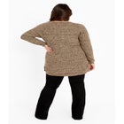 Tia Curved Hem Tunic Sweater image number null