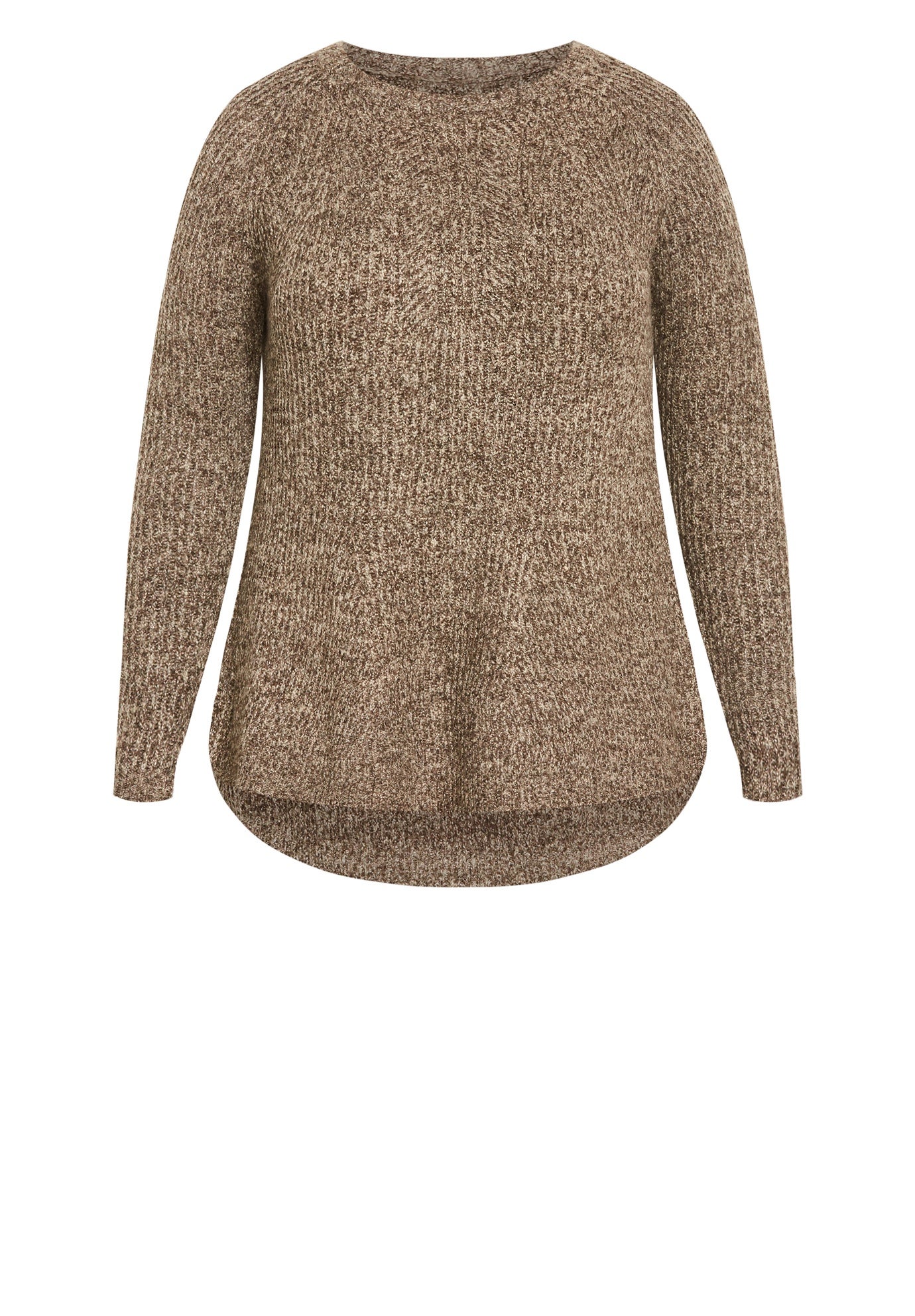 Tia Curved Hem Tunic Sweater image number 4