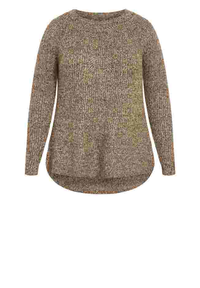 Tia Curved Hem Tunic Sweater image number 4