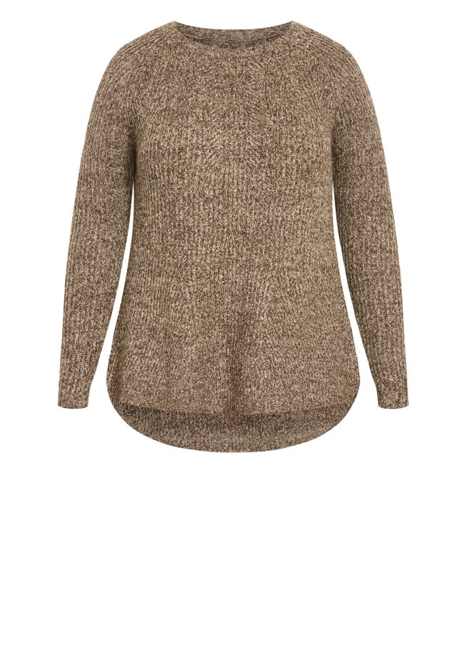 Tia Curved Hem Tunic Sweater image number 4